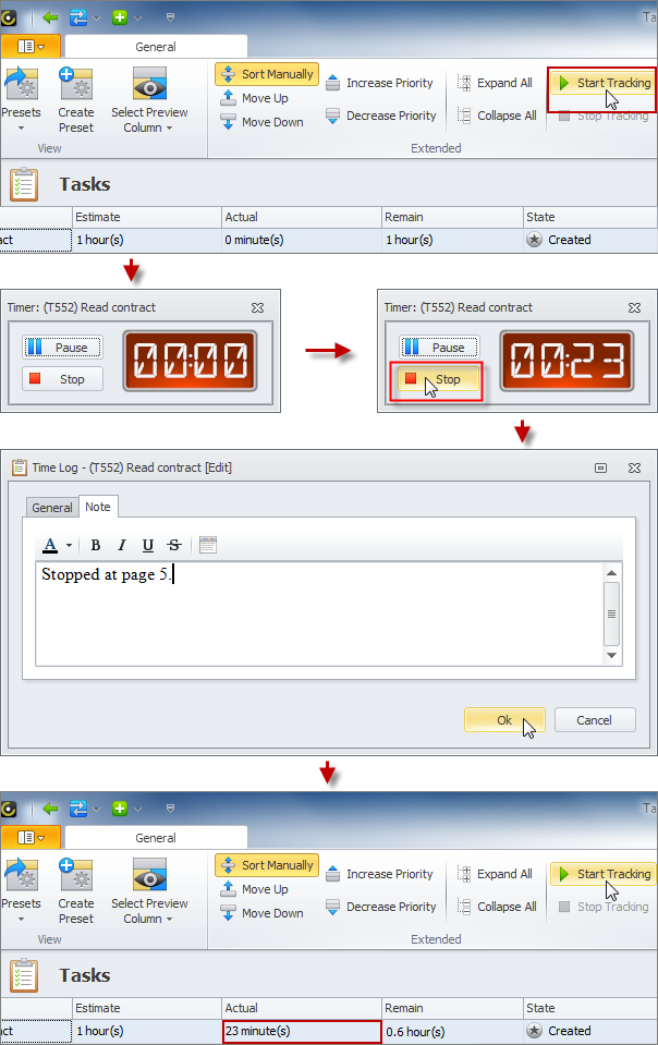 add time log automatically task timer software