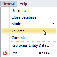 Validate and Commit Database Changes